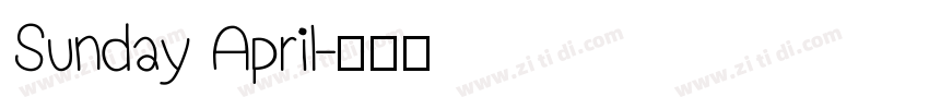 Sunday April字体转换
